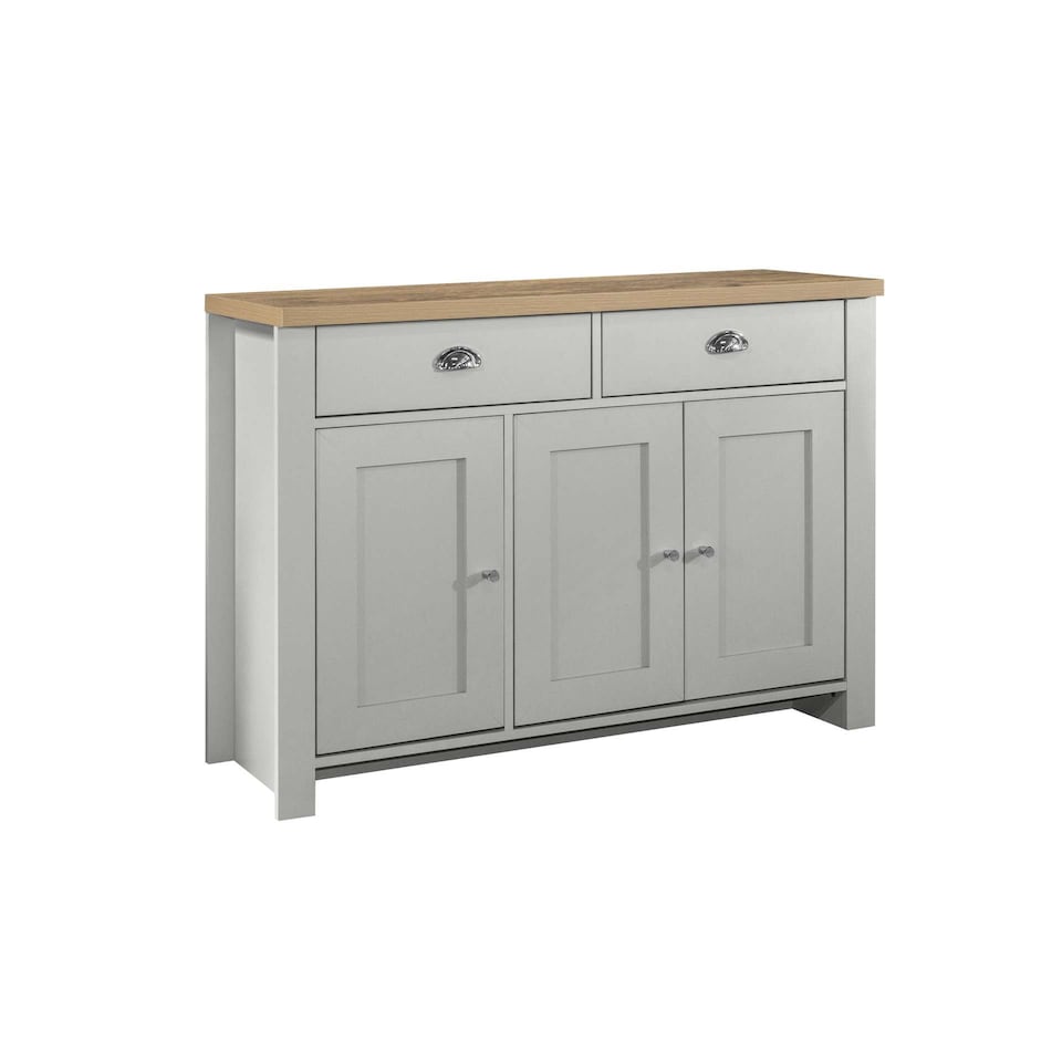 image 1 of Highgate 3 Door 2 Drawer Sideboard Grey