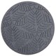 image 1 of Stepping Stones Rubber Path Walkway Stone Geo Leaves Design - Grey - Pack of 2 | Grey | Grey | Pack of 2