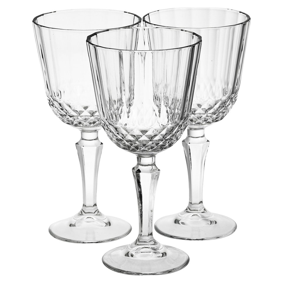 image 1 of Diony Wine Party Cocktail Drinking Glasses Goblets Set 230ml | Clear | Set of 6 | Set of 6