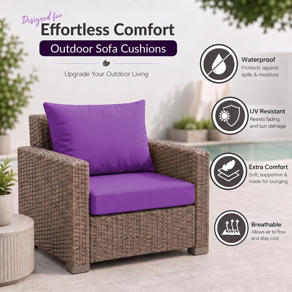 image 1 of Keter Allibert California 2 Seater Cushion Pad with Pillow