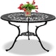 image 3 of Centurion Supports TABREEZ Garden and Patio Black Cast Aluminium Bistro Table Black