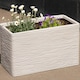 image 1 of 2 x Amalfi Trough Multipurpose Home Garden Patio Stone Effect Flower Planter N/A