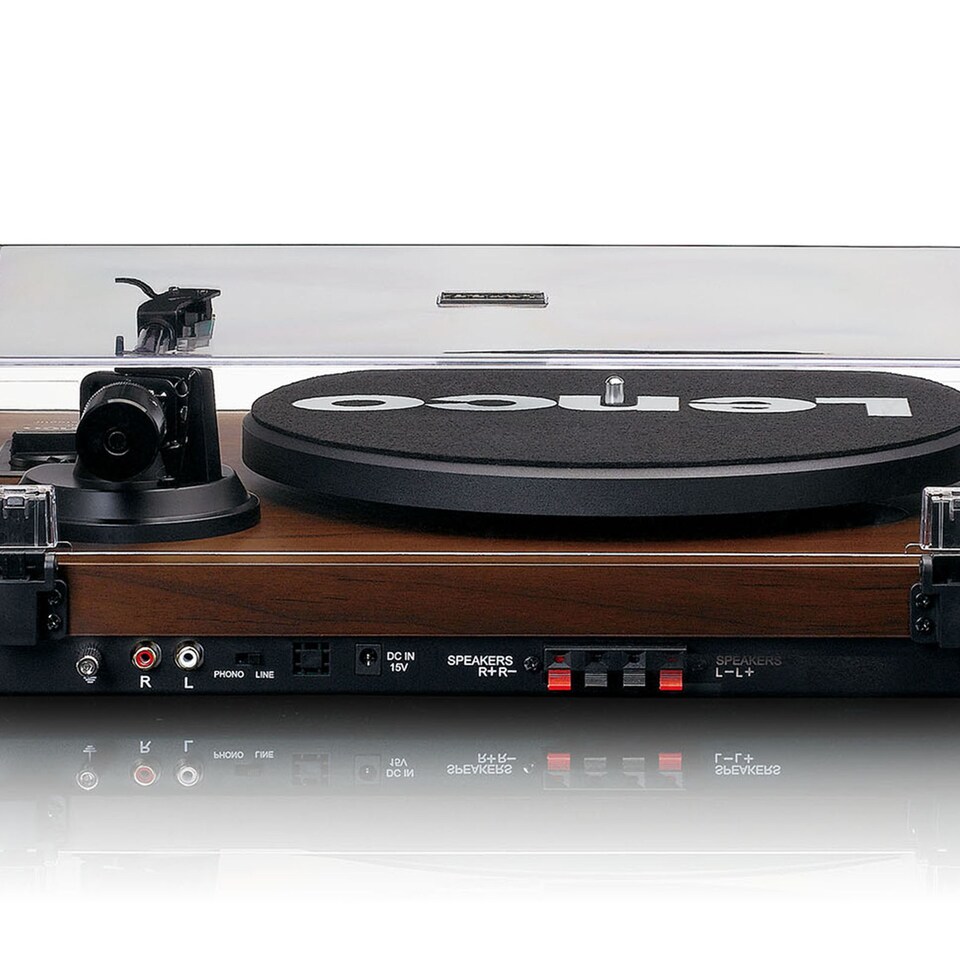 image 1 of LENCO LS-600WA - Record player with built-in amplifier and Bluetooth plus 2 external speakers