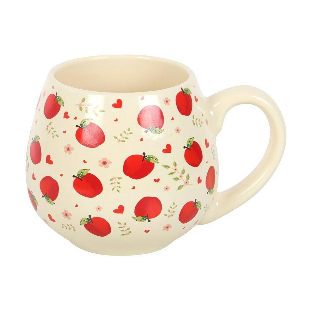 Something Different Apple Rounded Mug - White/Red - One Size