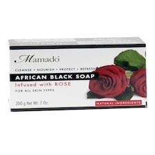 Mamado African Black Soap Infused With Rose 200 g