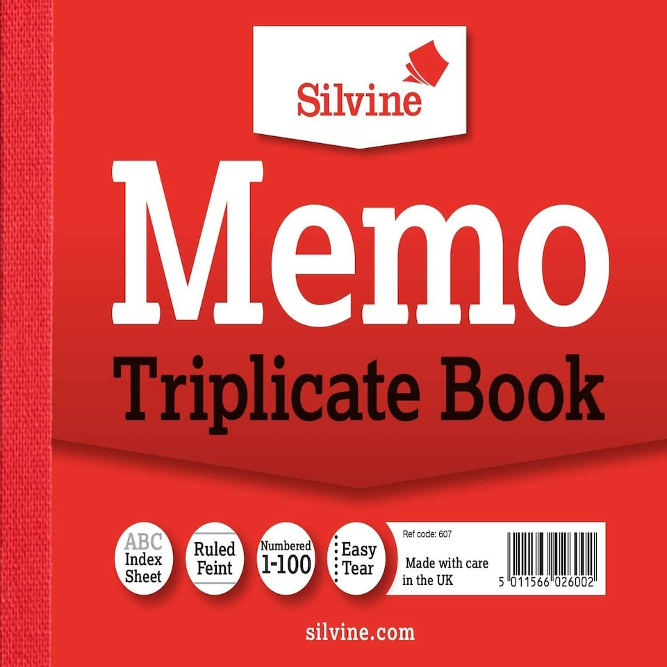 image 1 of Triplicate Memo Book 4"x5" (102 x 127mm)