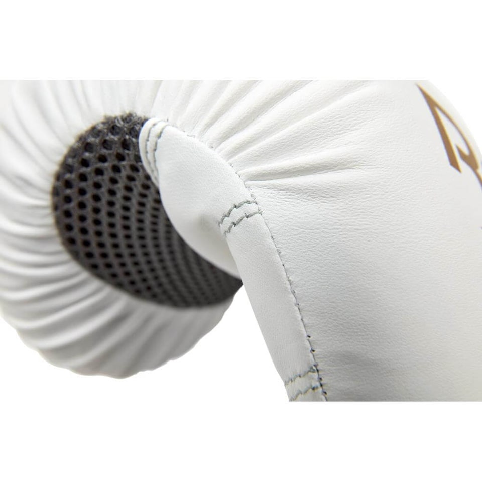 image 1 of Reebok Boxing Gloves — Gold/White, 16 oz (Synthetic Leather) | White | Gold/White | 16oz