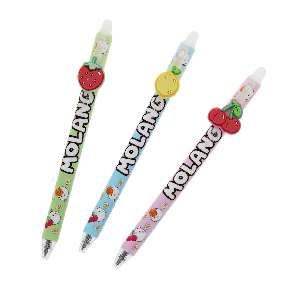 image 1 of Molang Erasable Gel Pens - Set of 3