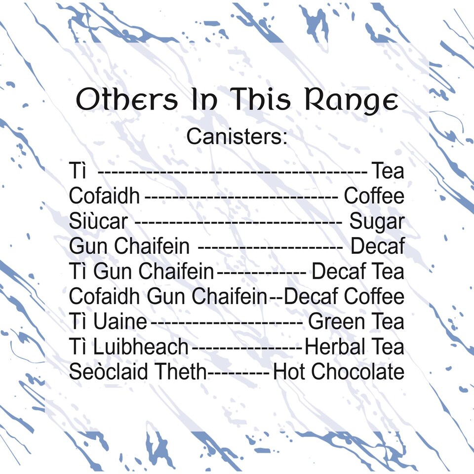 image 1 of Scottish Thistle Large Seoclaid Theth Canister (Hot Chocolate)