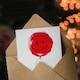 image 3 of Lovely Niephling Simple Smiley Face Red Non Binary Birthday Card