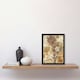 image 2 of Abstract Earthy Wildflowers Floral Mandala Black Framed Wall Art Print A4