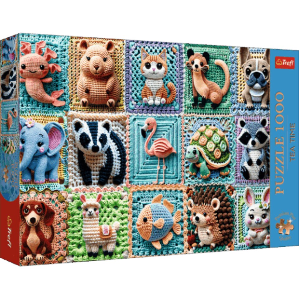 Trefl Tea Time: Crochet Animals 1000 Piece Puzzle