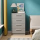 image 2 of Trent 4 Drawer Midi Chest of Drawers in Dusk Grey (Ready Assembled) | Grey | Dusk Grey