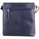 image 2 of Leather Magnetic Fastening Adjustable Strap Cross Body Shoulder Bag Blue | Navy
