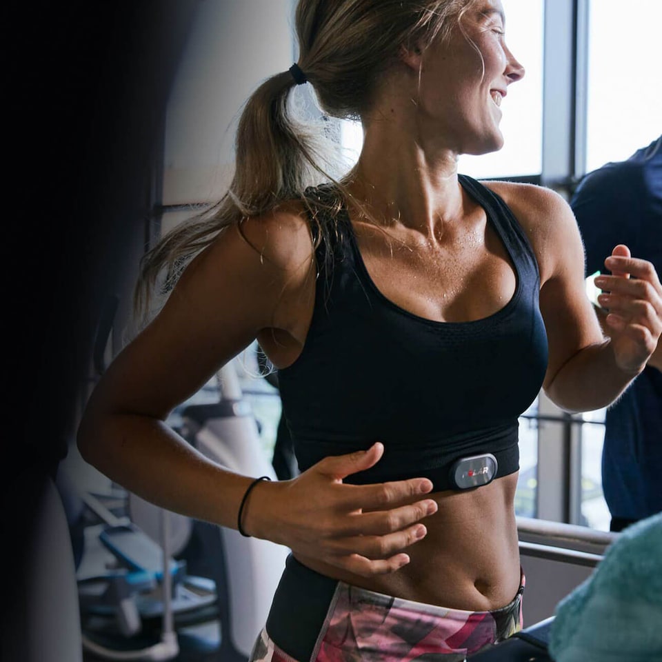 image 1 of Polar H9 Heart Rate Monitor with Bluetooth, ANT+ and 5kHz — Chest Strap, 400-Hour Battery, 30m Water Resistant. | Black | BLACK | XS-S