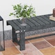image 8 of Outsunny 1.1M Outdoor Garden Bench Patio Loveseat Fir Wood 2 Person Grey