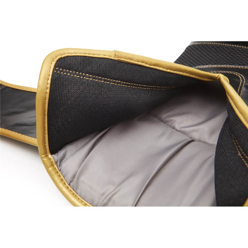 image 1 of Reebok Boxing Gloves Black and Gold, Tetra Impact System — 14oz | Black | GOLD | 14oz
