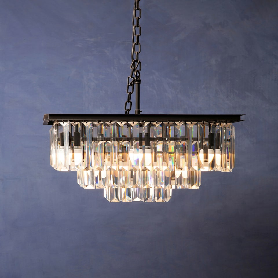 image 1 of Interiors by Premier Multi Crystal Pendant Light