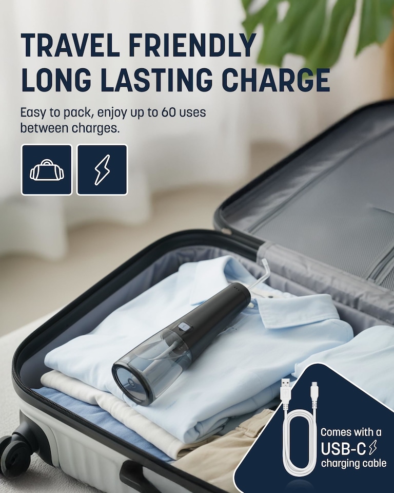 image 1 of Keplin Cordless Rechargeable Water Flosser 300ml Tank 4 Cleaning Modes