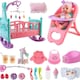 image 1 of 12” My First Baby Doll Play Set – 15 Piece Set with Crib, Mobile, High Chair & Accessories – Soft Body Doll for Kids Ages 3+