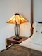 image 5 of Asheville 2 Light Table Lamp Bronze, Tiffany Glass, E27