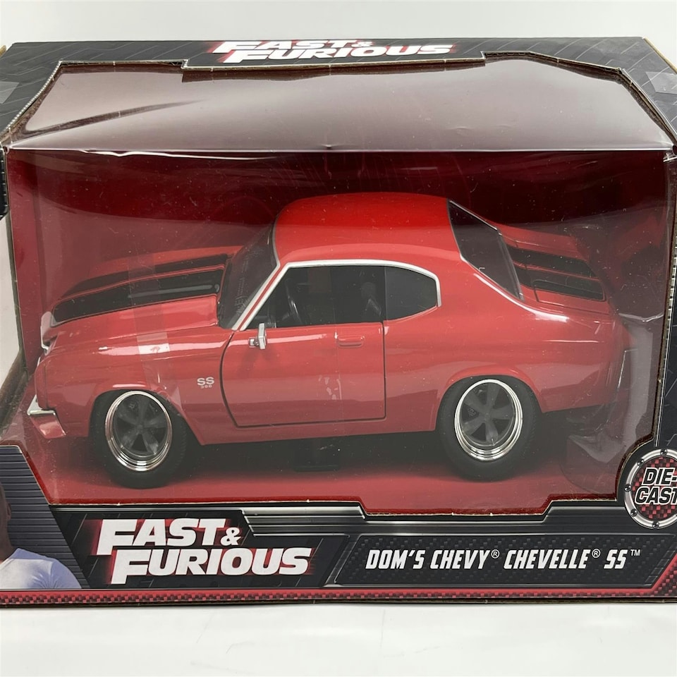 image 1 of Fast and Furious Doms Chevy Chevelle SS Red 1:24 Scale Jada 97193