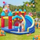image 2 of Outsunny Kids Bouncy Castle w Slide, Pool, Trampoline, Climbing Wall, Blower