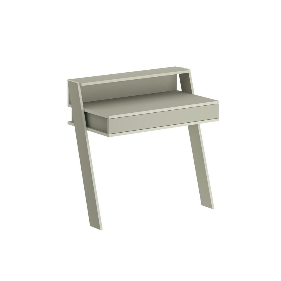 image 1 of Cowork Modern Desk Ash Green Wall Mounted With Drawer 94cm Wide Green