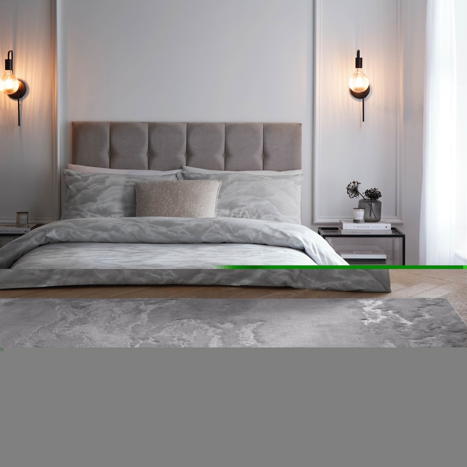 image 1 of Paoletti Ellora Jaqcuard Duvet Cover Set | Silver | Silver | Super King | 1