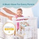 image 5 of Baby Nappy Caddy Organiser | Hanging Nursery Storage with Multiple Pockets