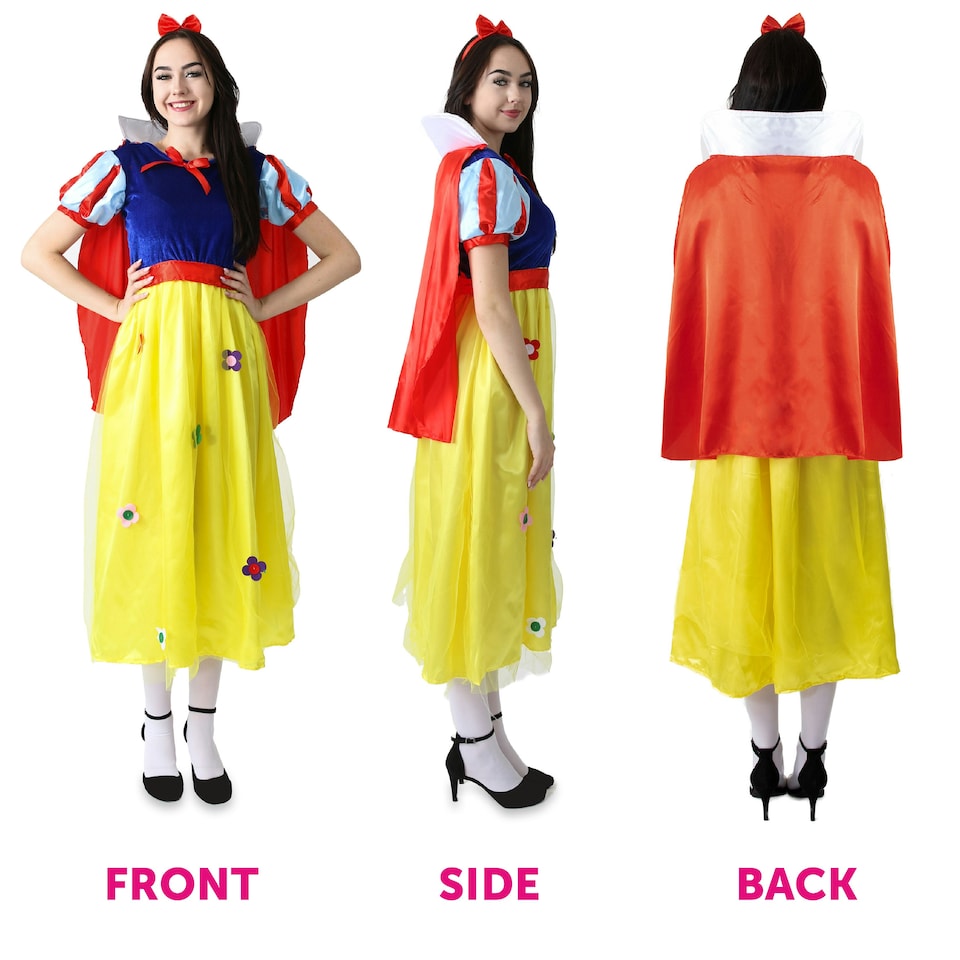 image 1 of Fairytale Story Snow Princess Costume Yellow | S