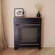 image 2 of Black Radiator Cover With Draw and Contrast Top Small