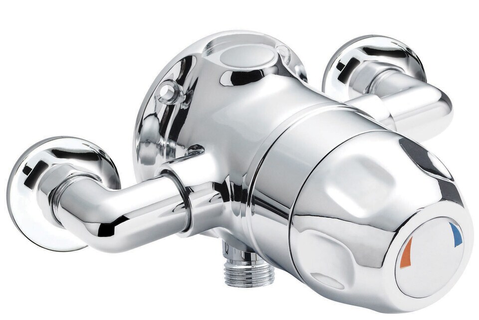 image 1 of Balterley Contemporary 1 Outlet Concealed Shower Valve Thermostatic Round - Exposed Sequential Shower Valve