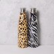 image 2 of BUILT Hydration Set with Two 500 ml Double Walled Stainless Steel Water Bottles - Leopard and Zebra Multi | ONE SIZE