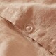 image 3 of Touch Of Linen - Seashell Pink - Duvet Cover Set (Includes 2 Pillowcases - 1 For Single) Pink | Seashell Pink | Double