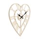 image 3 of Metal Heart Shape Wall Clock