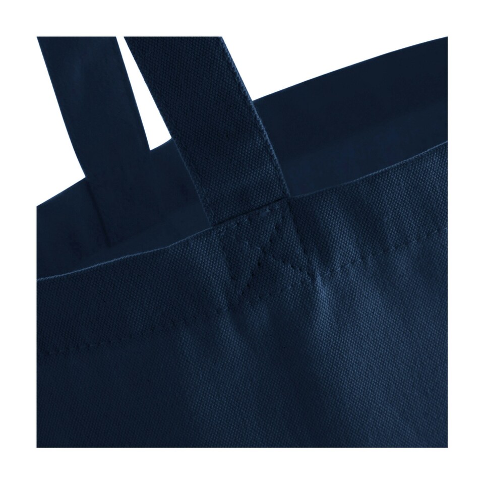 image 1 of Westford Mill Classic Fairtrade Shopper - French Navy - One Size | Blue