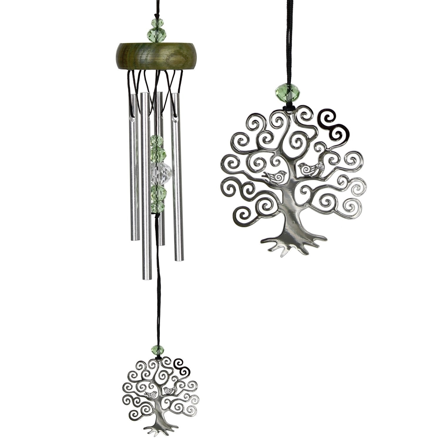 Woodstock Chimes Fantasy Small Tree of Life Wind Chime in Silver