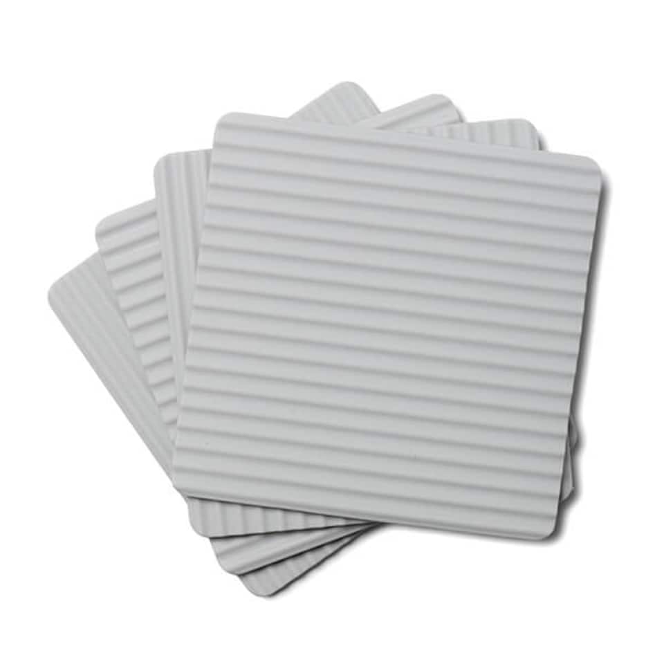 image 1 of Zeal Set of 4 Silicone Coasters French Grey