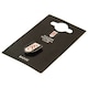 image 2 of Fulham FC Enamel Crest Badge - White/Black/Red - One Size