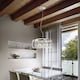 image 3 of Audi 8 Light  Large Blown Glass Bubbles Ceiling Pendant Chrome, G9