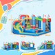 image 5 of Outsunny Kids Inflatable Bouncy Castle 6 in 1 Water Slide Water Gun