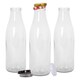 image 1 of Argon Tableware Glass Water Bottles with Metal Lids - 960ml - Pack of 3 Clear | One Size