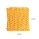 image 4 of Living and Home Handwoven Chunky Knit Throw Blanket, Yellow