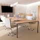 image 8 of Vida Designs Calbo Office Chair Computer Desk Table Chair, Beige