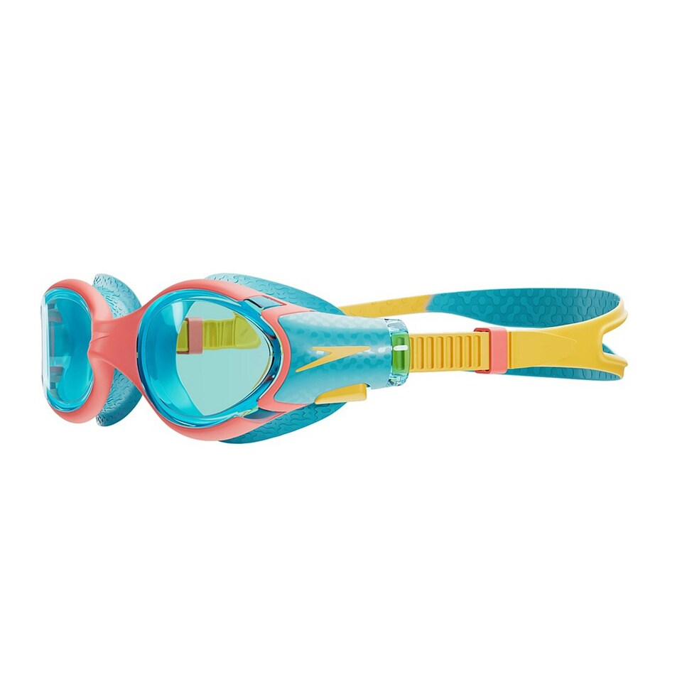 image 1 of Speedo Childrens/Kids 2.0 2024 Biofuse Swimming Goggles - Blue/Yellow - One Size