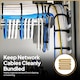 image 4 of 100 Pcs 300mm x 4.8mm Strong Black Nylon Plastic Cable Ties Zip Tie Wraps organizer | Black
