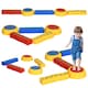 image 1 of Outsunny 5 PCS Kids Stepping Stones Balance Beam w Non-Slip Surface and Bottom