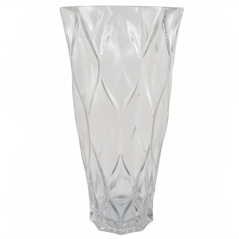 image 1 of 90cm Purple Chrysanthemum and Ferns Glass Vase