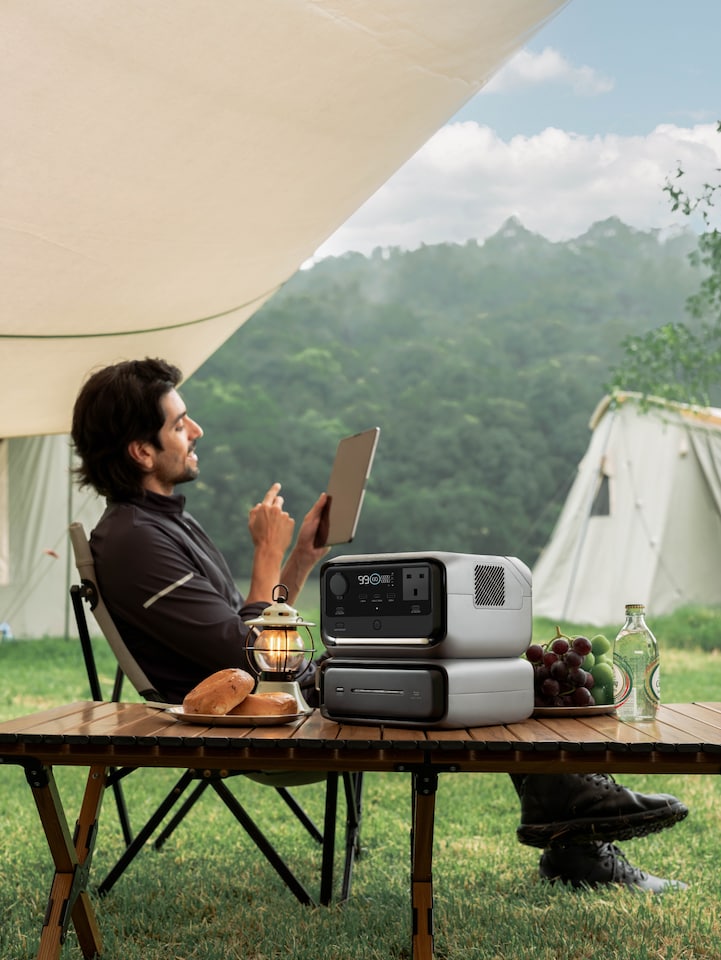image 1 of EcoFlow River 3 Max portable power station with 576wh capacity & 1200w max power output
